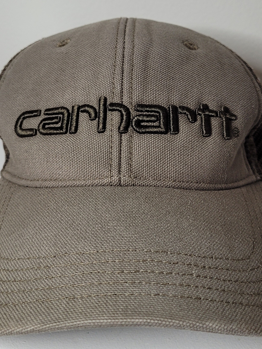 Carhartt Embroidered Logo Baseball Cap in Taupe